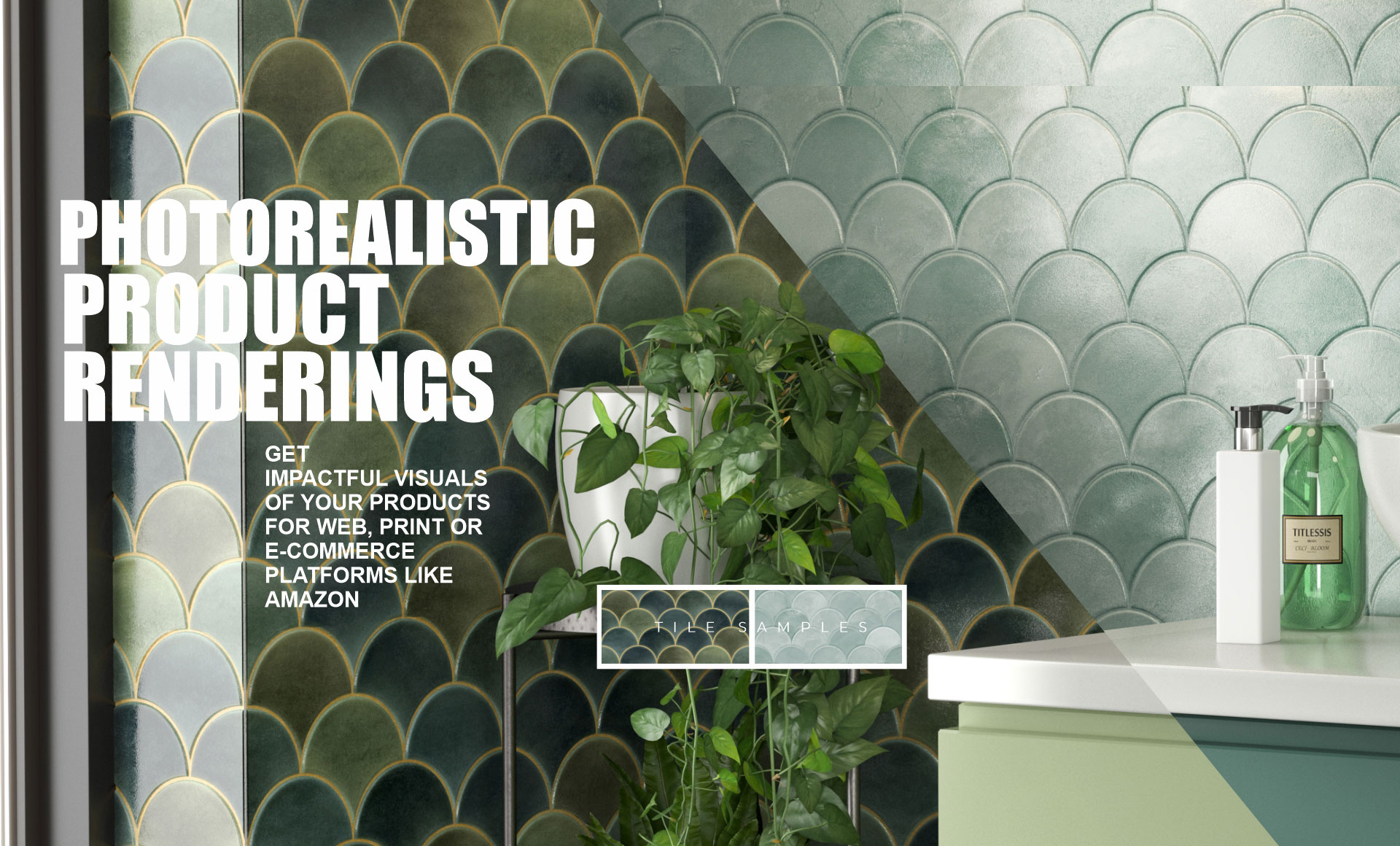 Tile and material visualisation banner