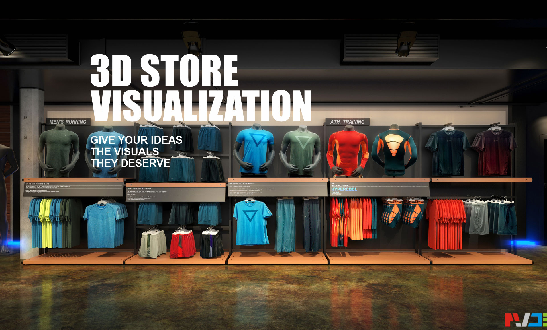 Nike brand visualisation portfolio banner