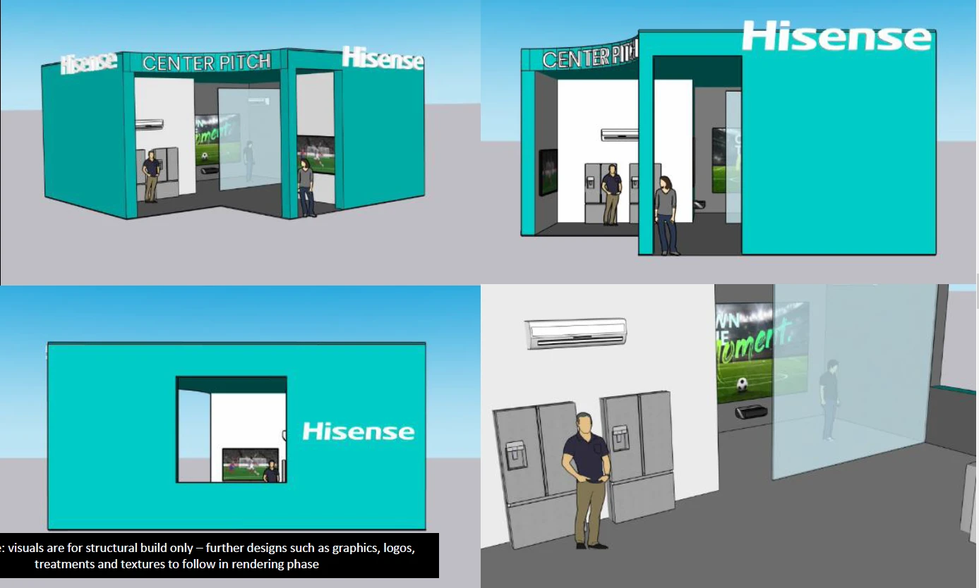Supplied early exhibition model and layout references