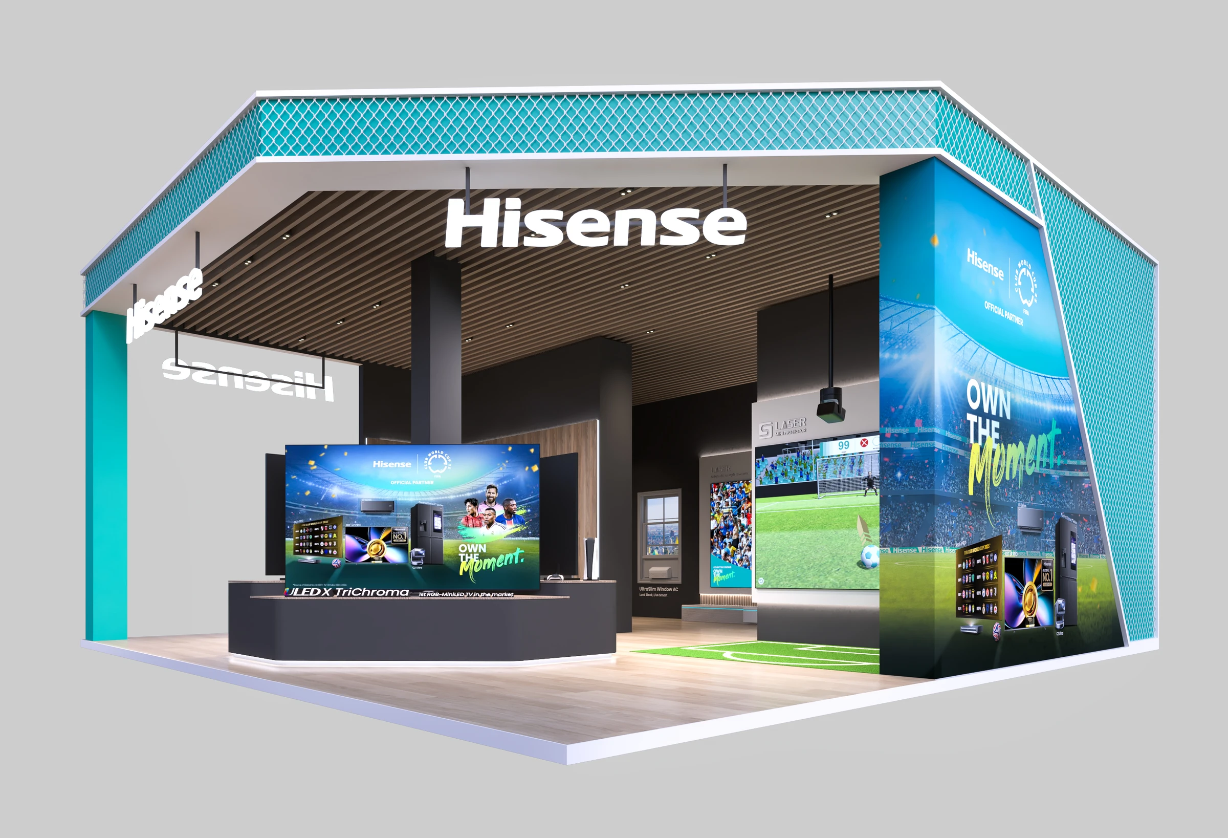 Overall CGI view of the exhibition environment