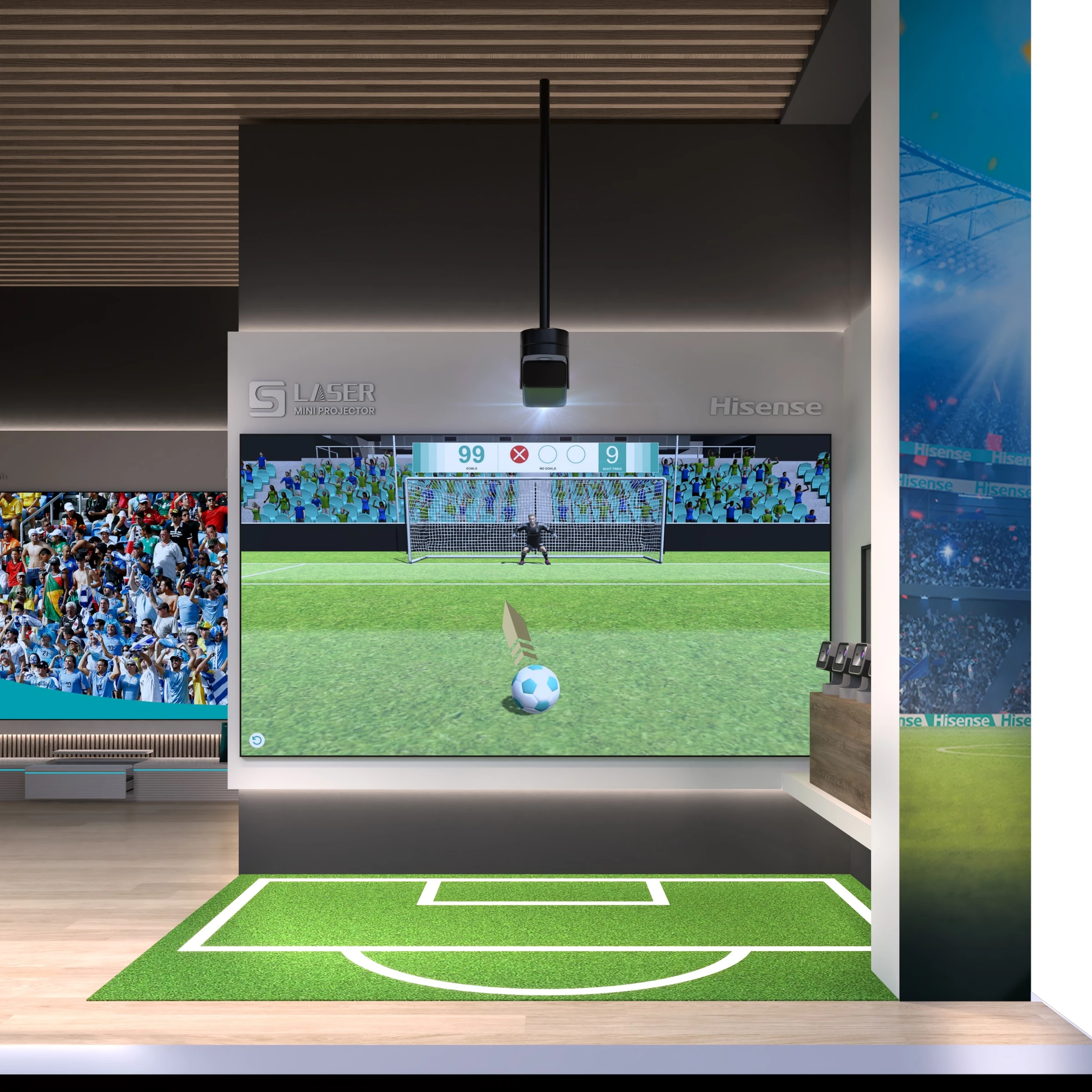 Football activity and product display