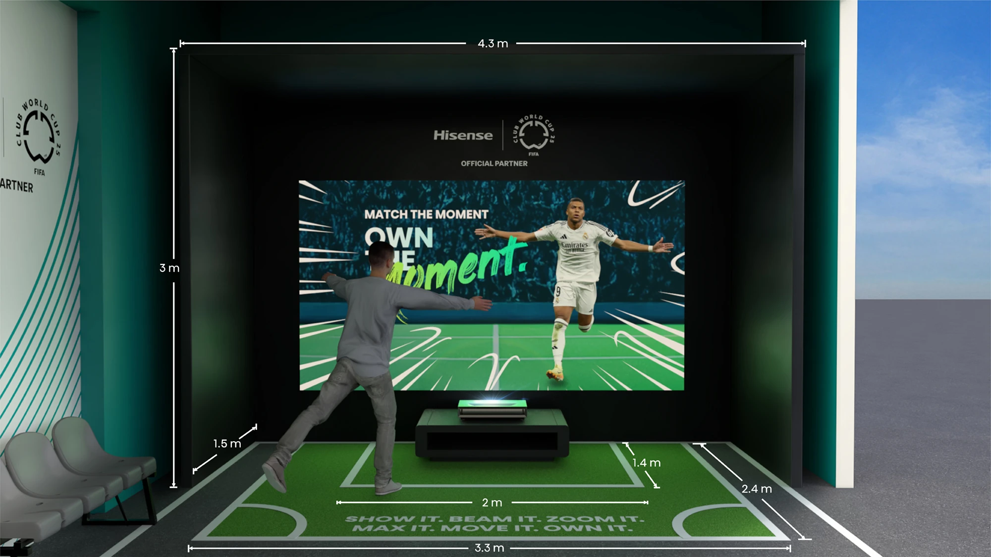 Interactive football experience