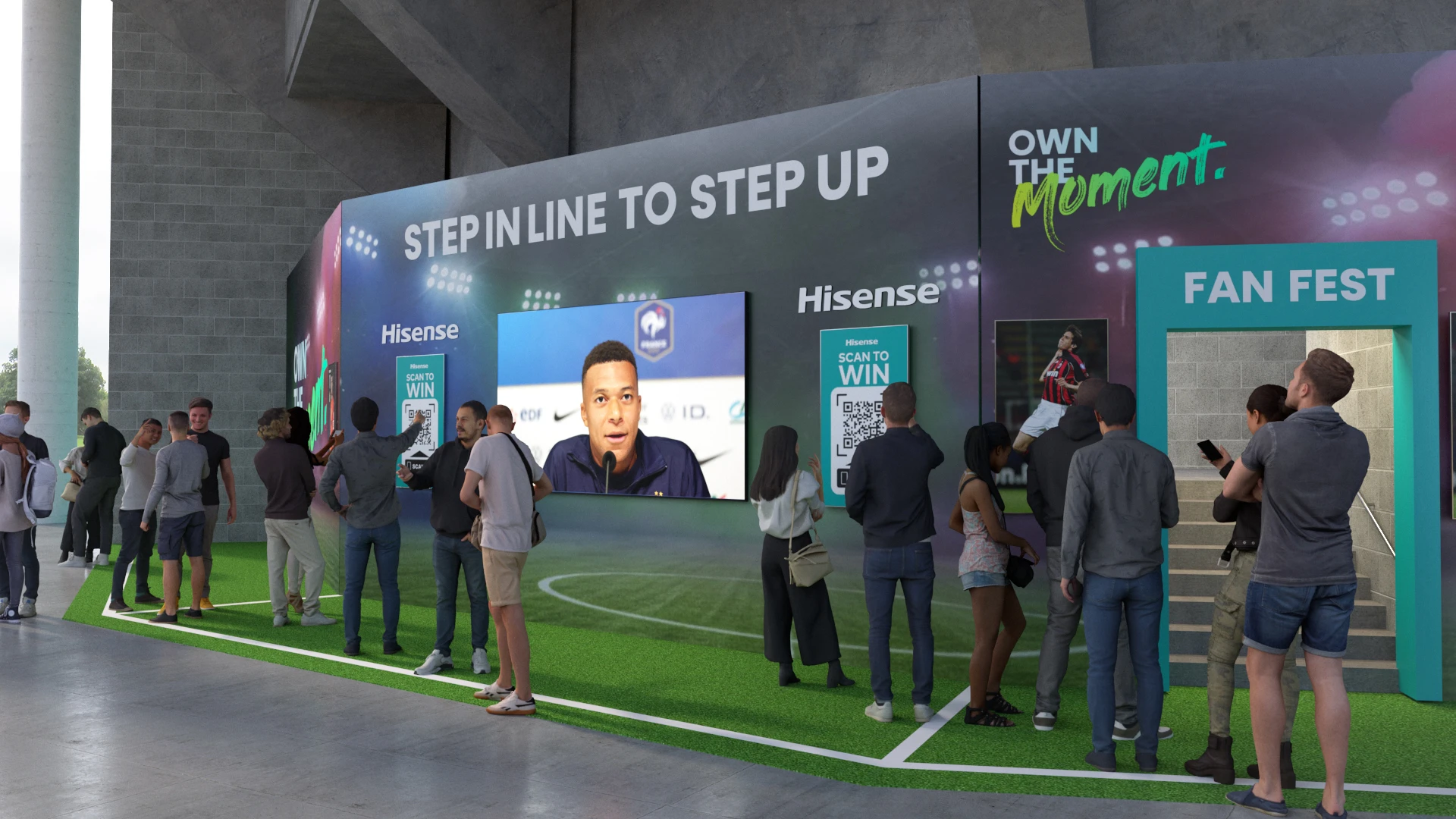 Exterior fan activation view