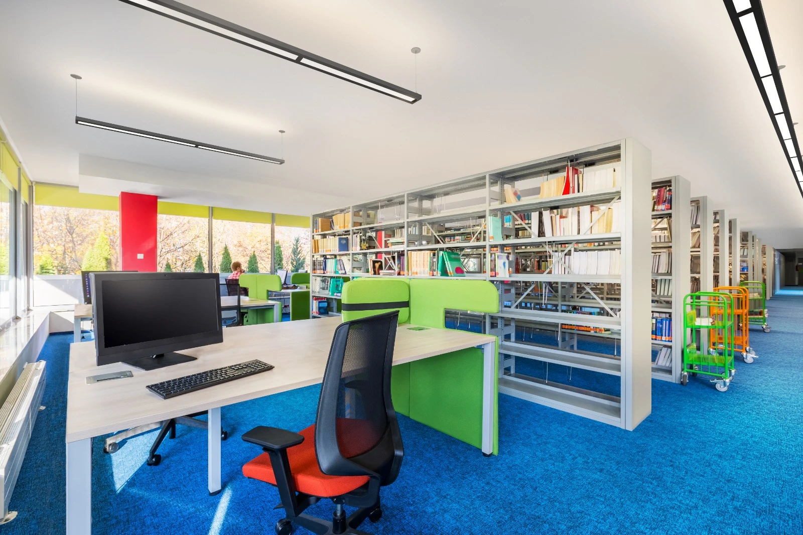 Product application visual within a learning environment