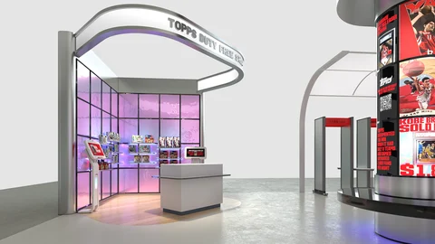 Collectibles Retail Kiosk — Side View