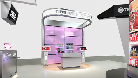 Collectibles Retail Kiosk — Front View