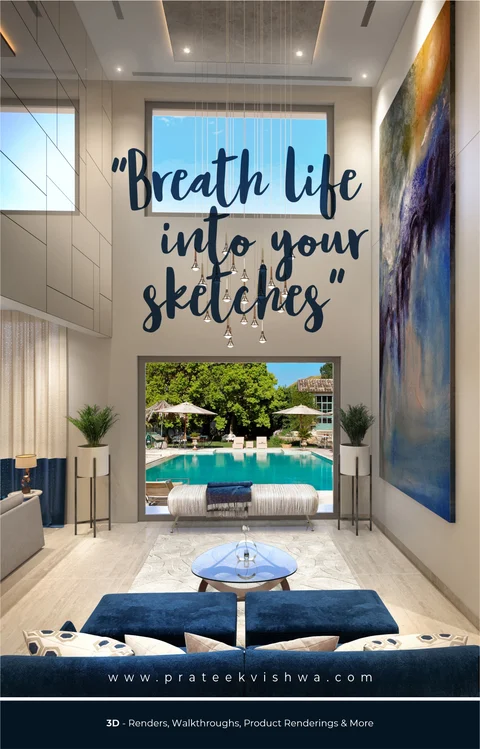 Double Height Living Room — Print Advert