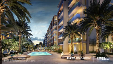 Pool Courtyard — Lifestyle Visual