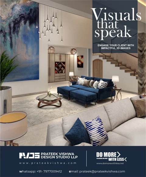 Blue Living Room — Print Advert