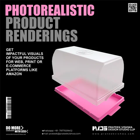 White and Pink Storage Box