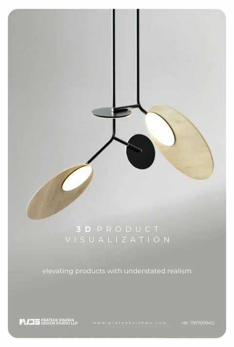 Light Wood Disc Pendant